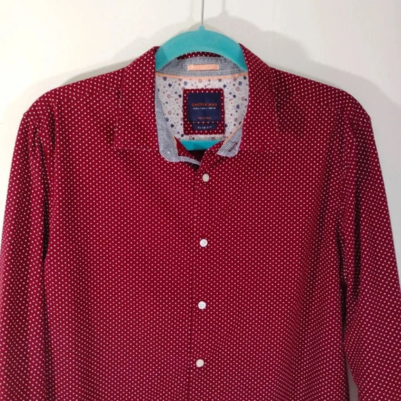 CLEARANCE Cactus Man Ricky Singh Dress Shirt Button Down Long Sleeves - Picture 1 of 16